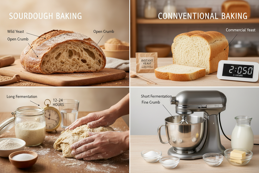 Sourdough Baking vs Conventional Baking: What’s the Difference?